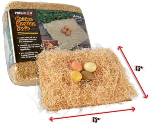 PRECISION PET Chicken Nesting Pads by Petmate – 13” x 13” Premium Chicken Bedding Fit Most Nesting Boxes – 10  - view 5