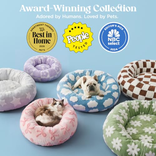 LE SURE Shown on TV Donut Dog Bed Medium Size Dog - Round Cat Beds Indoor as Bed Gift for Calming with Washabl - view 4