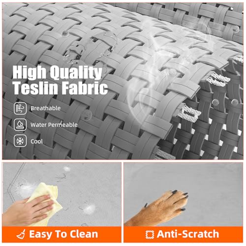 Simple Trending Raised Dog Bed for Large Dogs, Waterproof XL Dog Cot, Outdoor Cooling Elevated Pet Bed Load 20 - view 4
