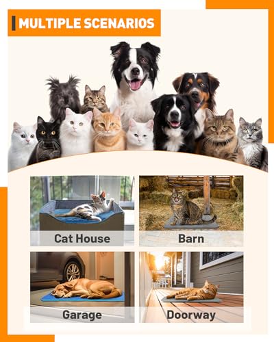 PETNF Pet Heating Pad Temperature Adjustment Dog Anti-bite Puppy with Timer Indoor Waterproof Pet Warming Elec - view 6
