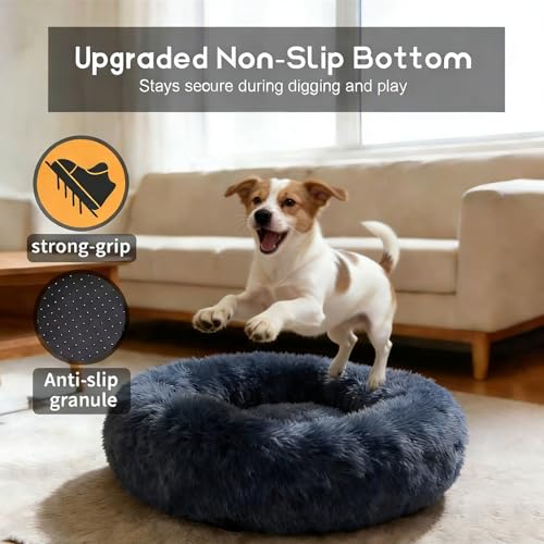 Comfort Donut Dog Bed - Ultra-Soft Pet Bed with Neck Support, 3 Sizes (Machine Washable) for Small/Medium/Larg - view 4