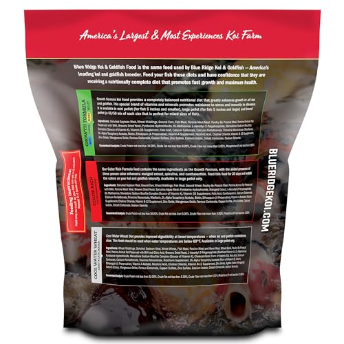 Blue Ridge Koi Fish Food 5lb - Koi Food Large 3/16" Growth Formula, Goldfish Food, Premium Fish Food for Ponds - view 3