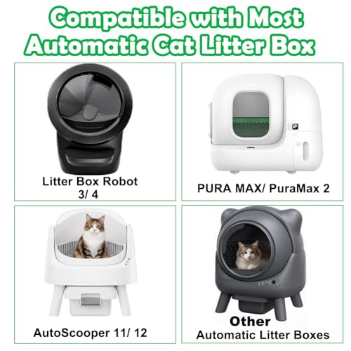 SZEE 120 Pack Automatic Waste Bags Compatible with Litter Box Robot 3/4 and Other Automatic Cat Litter Box, Wa - view 3