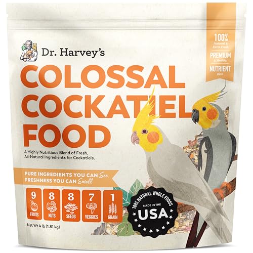 Dr. Harvey's Colossal Cockatiel Blend, All Natural Daily Food for Cockatiels (4 pounds) - view 2