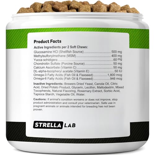 Glucosamine Treats for Dogs - Joint Supplement w/Omega-3 Fish Oil - Chondroitin, MSM - Advanced Mobility Chews - view 4