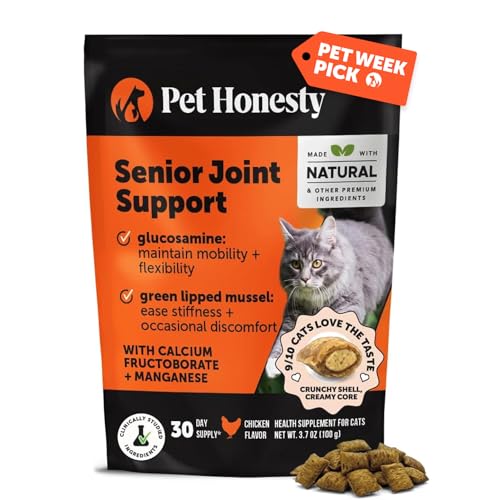 Cat Hip + Joint Health Chews – Crunchy & Creamy Cat Joint Support Supplement - Glucosamine, Chondroitin & Omeg - view 2