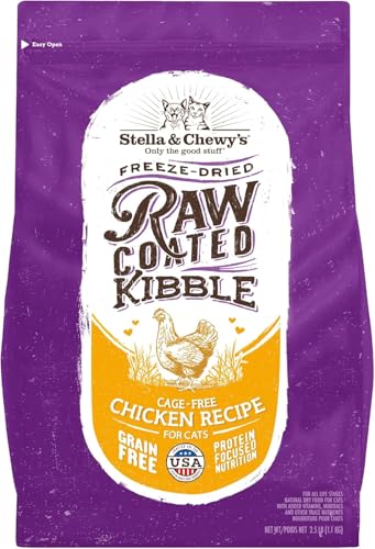 Stella & Chewy's Raw Coated Cat Food - High Protein, Grain-Free Kibble with Cage-Free Chicken - Premium Digest - view 2