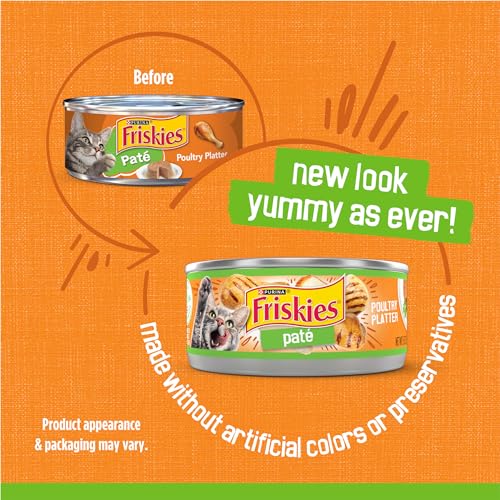 Purina Friskies Wet Cat Food Pate, Poultry Platter - (Pack of 24) 5.5 oz. Cans - view 3