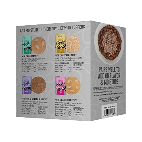 Tiki Cat Born Carnivore Broths Wet Cat Food Toppers, Variety Pack, 1.3 oz. Pouch (12 Count) - view 4