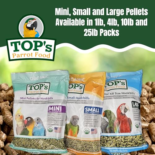 TOP's Parrot Food Mini Pellets Bird Food for Budgies, Cockatiels, Parrotlets, Lovebirds, Parakeets - Non-GMO,  - view 4