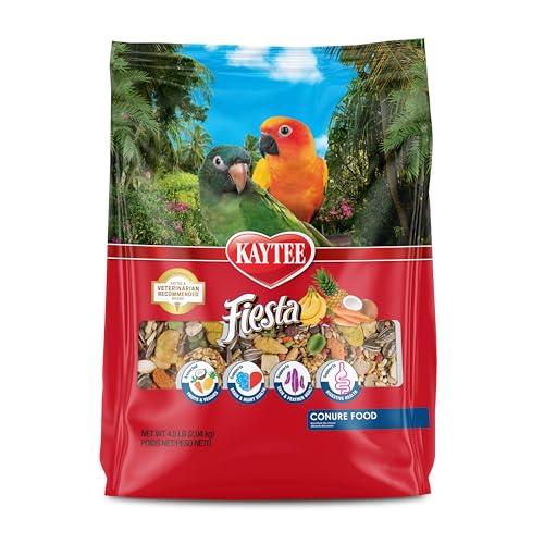 Kaytee Fiesta Conure Food, Nutritious and Fun Blend, Supports Skin, Feather, Digestion, Brain and Heart Health - view 2