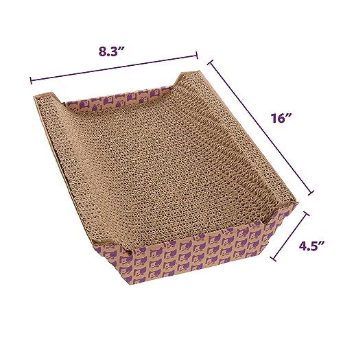 SmartyKat Super Scratcher Chaise Corrugated Cat Scratcher, Catnip Infusion Technology - Brown, One Size - view 3