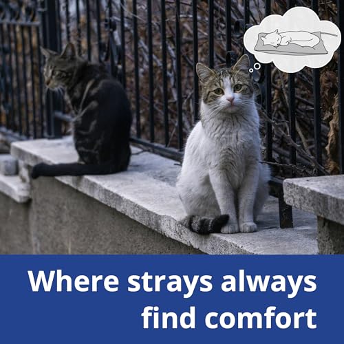 Outdoor Heated Cat Bed, Soft Pet Heating Pad with Steel-Wrapped Cord, Outside Pet Warmer for Feral Cats and Do - view 7
