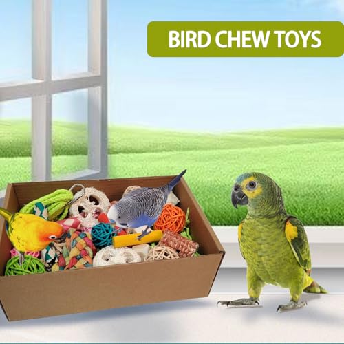 bird toys，Colorful Parrot Foraging and Tearing Toy Box - Suitable for chewing and foraging of long tailed parr - view 4
