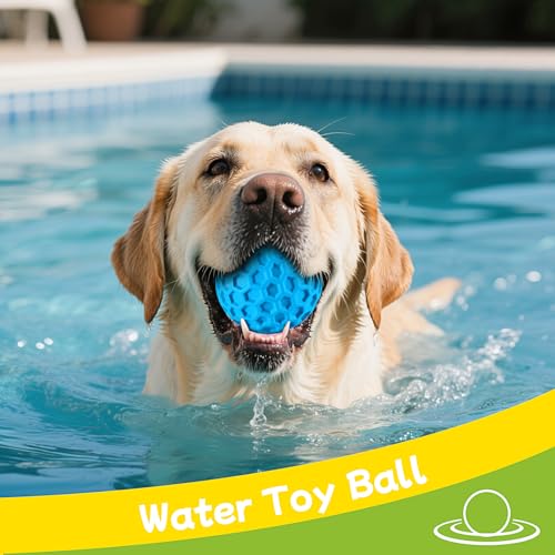 havit Indestructible Squeaky Dog Balls for Aggressive Chewers, Interactive Dog Toys to Keep Them Busy, Rubber  - view 6