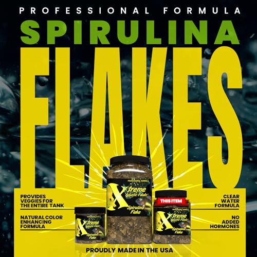 Xtreme Spirulina Flakes - Balanced Herbivorous Diet for Tropical and Marine Fish, Enhanced Health, Vibrant Col - view 3