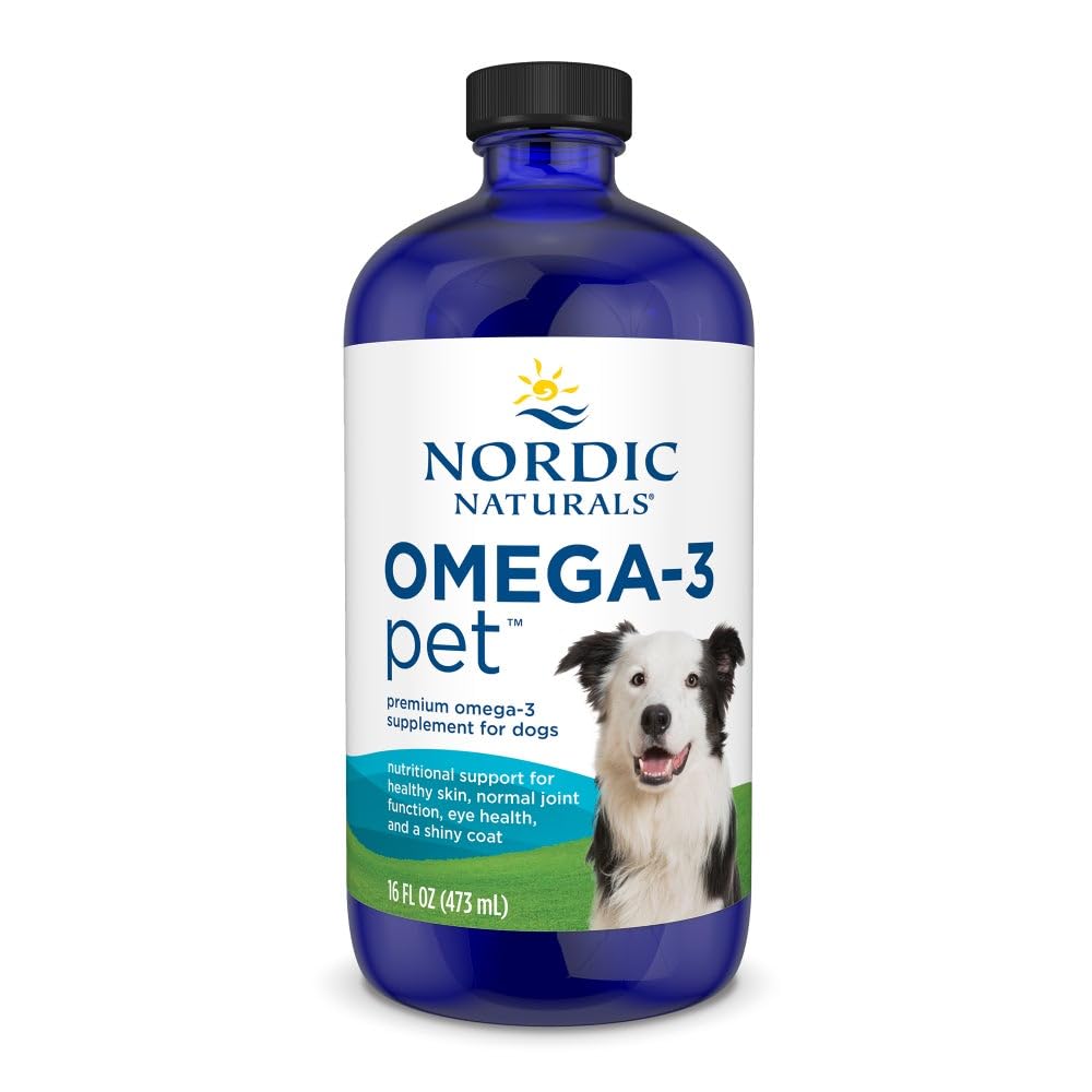 Nordic Naturals Omega-3 Pet, Unflavored - 16 oz - 1380 mg Omega-3 Per Teaspoon - Fish Oil for Large to Very La