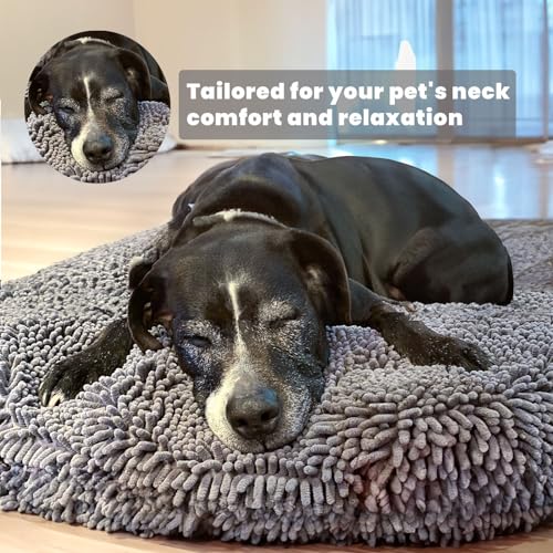 Muddy Mat® Cloud K-9 Dog Beds for Small Dogs & Cats, Soft & Relaxing Round Dog Bed, Chenille Material, Removab - view 6