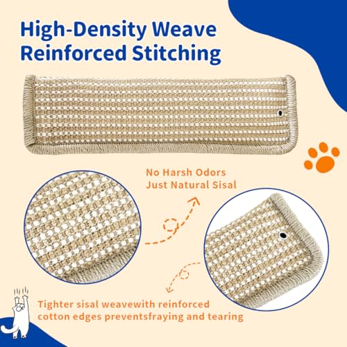 (2-Pack) Yesibeike Refillable Catnip Kicker Toy Kits, Washable Sisal Cover, 60g Catnip Pouch Each, Two Sisal B - view 5