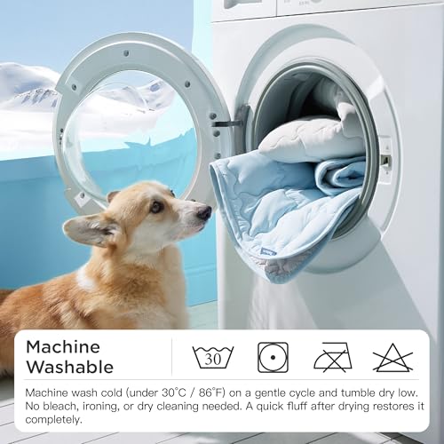 Bedsure Cooling Dog Mat Extra Large, Q-Max>0.5 XL Thin Breathable Cold Crate Pad for Pet, Portable Washable Ke - view 7