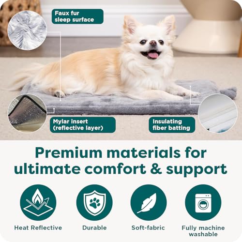 FurHaven ThermaNAP Self Warming Cat Mat, Dog Bed for Crates with Self-Warming Technology for Cozy Rest, Fully  - view 6