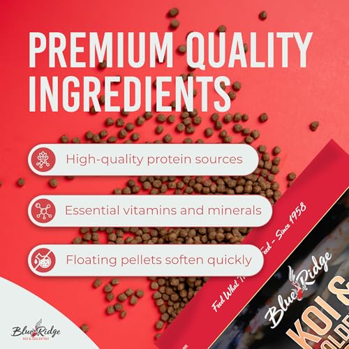 Blue Ridge Koi Fish Food 5lb - Cool Water Wheat 3/16", Fall and Winter Floating Pond Pellets, Ponds Fish Food - view 5