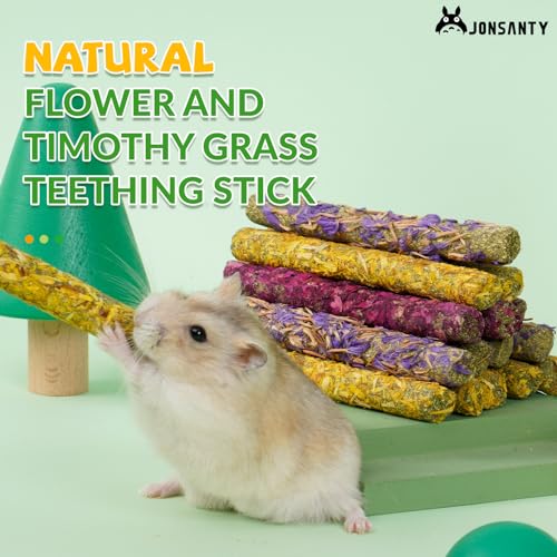 50-60 PCS Natural Rabbit Chew Toys, Treats, Timothy Sticks, Apple Sticks, Sweet Bamboo for Guinea Pig, Hamster - view 5