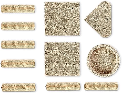 Basics Cat Tree Tower - Multi-Level Climbing Activity Center for Indoor Cats & Kittens with Scratching Posts,  - view 7
