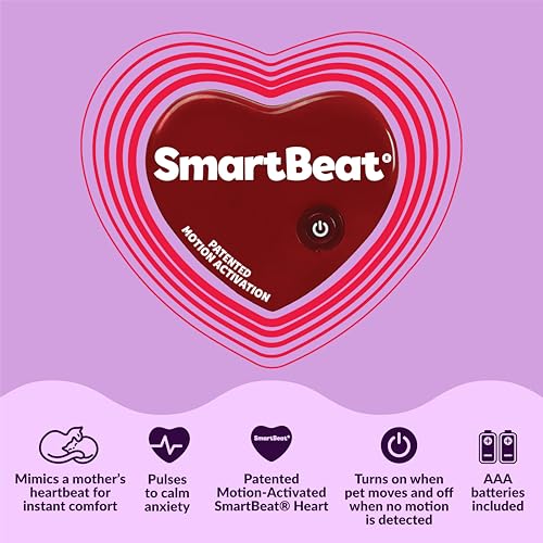 Snuggle Kitty Heartbeat Cat Toy for Kittens and Cats with Real-Feel Pulse and Heat Pack, Calming Sleep Aid for - view 6