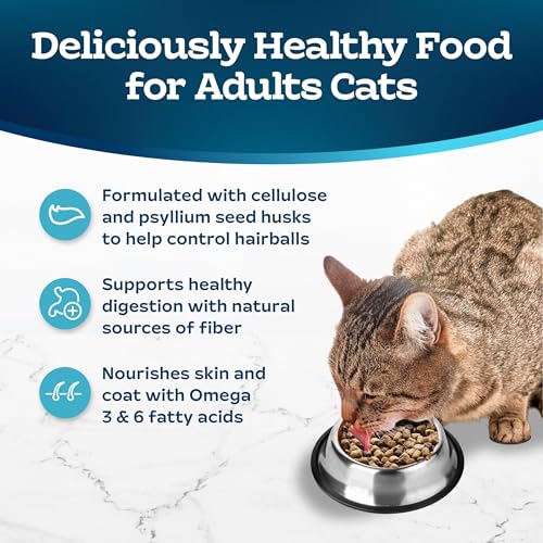 Blue Buffalo Tastefuls Natural Dry Food for Adult Cats, Hairball Control, Chicken & Brown Rice Recipe, 7-lb. B - view 5