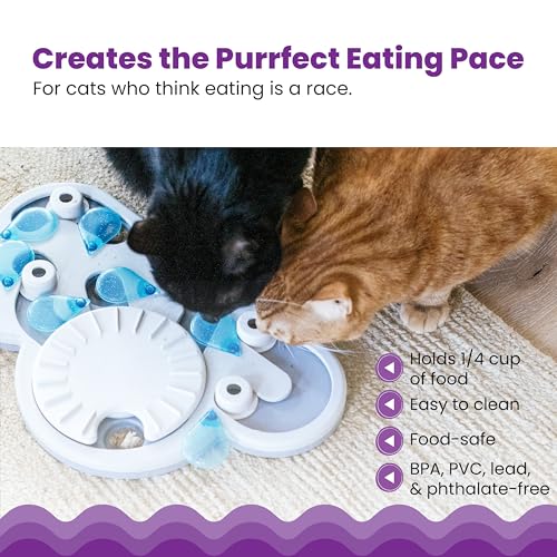 Catstages Nina Ottosson Rainy Day Puzzle & Play Cat Puzzle Feeder – Interactive Treat Game for Indoor Cats, Le - view 5