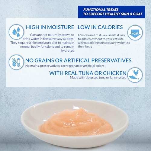 INABA Churu for Skin & Coat, Lickable, Squeezable Cat Treat with Omega Oils, Taurine and Vitamin E, 0.5 Ounces - view 3