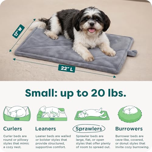 FurHaven ThermaNAP Self Warming Cat Mat, Dog Bed for Crates with Self-Warming Technology for Cozy Rest, Fully  - view 4