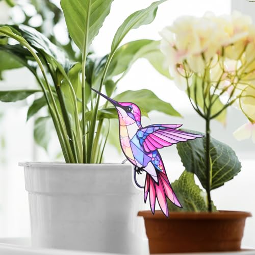 Hummingbird Gifts for Women, Hanging Plant Planter for Indoor Outdoor Garden, Mothers Day Birthday Gifts for M - view 5