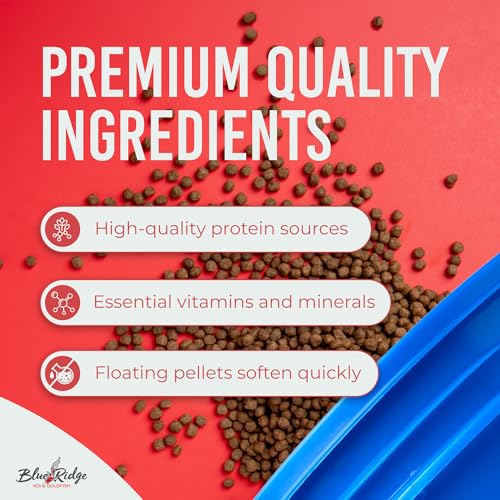Blue Ridge Koi Fish Food 14lb - Koi Food 3/16” Platinum Pro Formula Goldfish Food, Premium Fish Food for Ponds - view 5