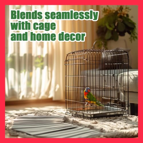 HASHI Bird Cage Liner - 120 Disposable Sheets Made from Acid-Free Newsprint. Non-Toxic for Birds, Ideal for Pa - view 4