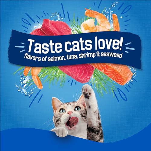 Purina Friskies Dry Cat Food Seafood Sensations With Salmon, Tuna, and Shrimp Flavors - 22 lb. Bag - view 5