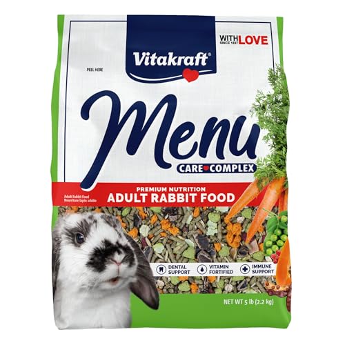 Vitakraft Menu Premium Rabbit Food - Alfalfa Pellets Blend - Vitamin and Mineral Fortified, Carrots, Greens, G - view 2