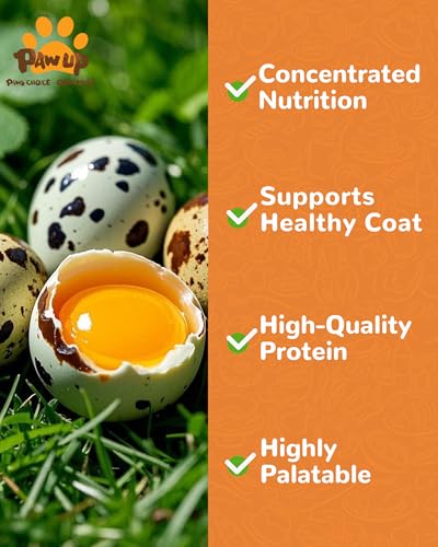 PAWUP Freeze Dried Quail Egg Yolk Pet Treats, Freeze-Dried Pet Food for Dogs, Cats, Pure Fresh Ingredient, 4.2 - view 5