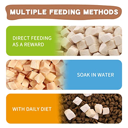 Dancing Tail Freeze Dried Raw Cat and Dog Treats, Healthy Limited Ingredient Chicken Cube Weight Control Train - view 5