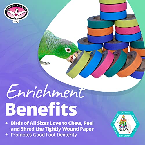 Super Bird Creations SB1155 Fatty Bagels - Durable Cardboard Core Bird Toy Components, Ideal for Parrots, Chew - view 7