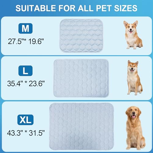 Dog Cooling Mat Q-MAX>0.5 Self-Cooling Mat for Dogs Crate Pad for Dogr, 2-in-1 Long-Lasting Cool Mats and Soft - view 6