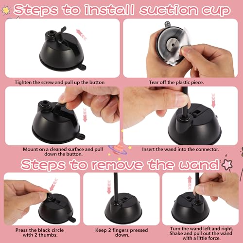 Interactive Bird Simulation Cat Toy Set,Cat Wand Toys,Wand Self-Holding Suction Cups Base,Include Detachable 6 - view 6