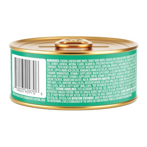 Made by Nacho Wild-Caught Chicken & Herring Recipe with Bone Broth Minced Wet Cat Food, 3-oz can, Case of 6 - view 3