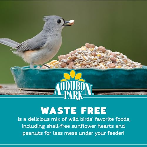 Audubon Park Waste Free Wild Bird Seed – 12 lb. No Mess Blend with Sunflower Hearts & Peanut Pieces – Bird Foo - view 5