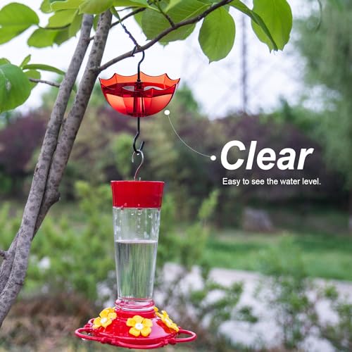 Ant Moat for Hummingbird and Oriole Feeder(5 OZ, 4 Pack) Umbrella Hummngbird Feeder Parts Hanging Ant Guard, F - view 5