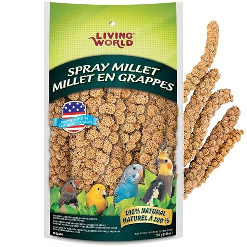 Living World - Millet Spray for Birds, 3.5 Oz – Premium Treat for Budgies, Canaries, Finches, Cockatiels and O - view 2