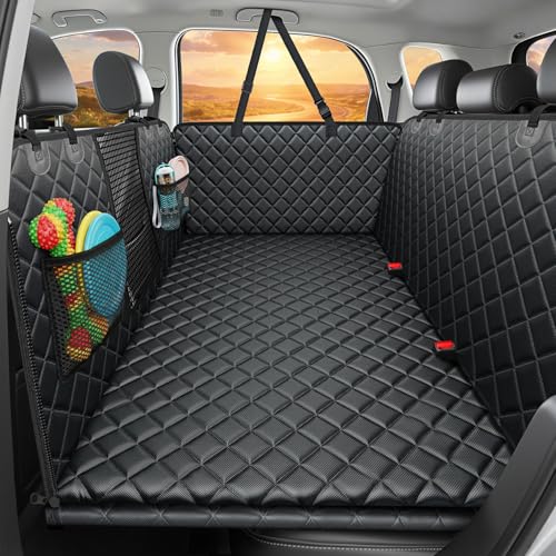 URPOWER Back Seat Extender for Dogs - Large Hard Bottom Dog Car Seat Cover Holds 550lbs, Waterproof Comfortabl - view 2