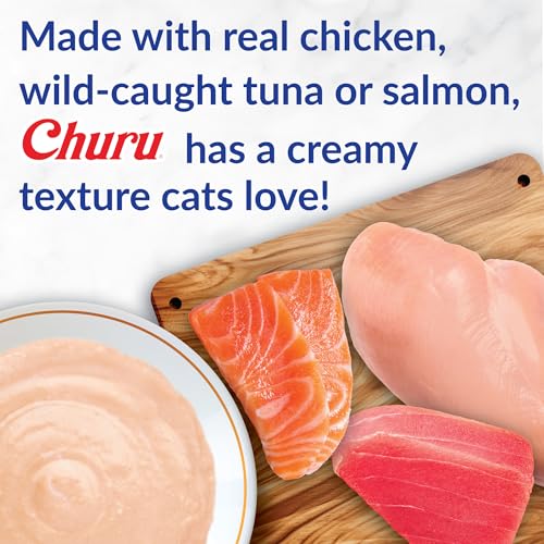 INABA Churu Cat Treats, Lickable, Squeezable Creamy Purée Cat Treat with Green Tea Extract & Taurine, 0.5 Ounc - view 6