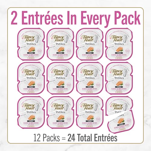 Purina Fancy Feast Petites Seared Salmon Entree With Spinach in Gravy Gourmet Wet Cat Food - (Pack of 12) 2.8  - view 5